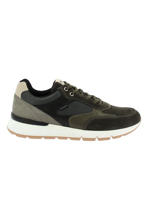 sneakers da uomo in camoscio verde oliva NERO GIARDINI | I302512U522